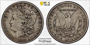 1885 $1 XF40