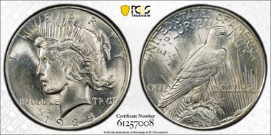 1925 $1 MS64