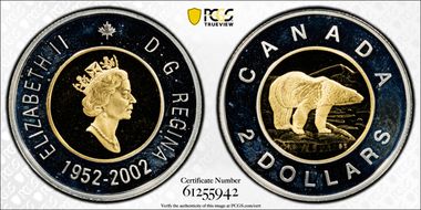 2002 $2 1952-2002 PR68DCAM