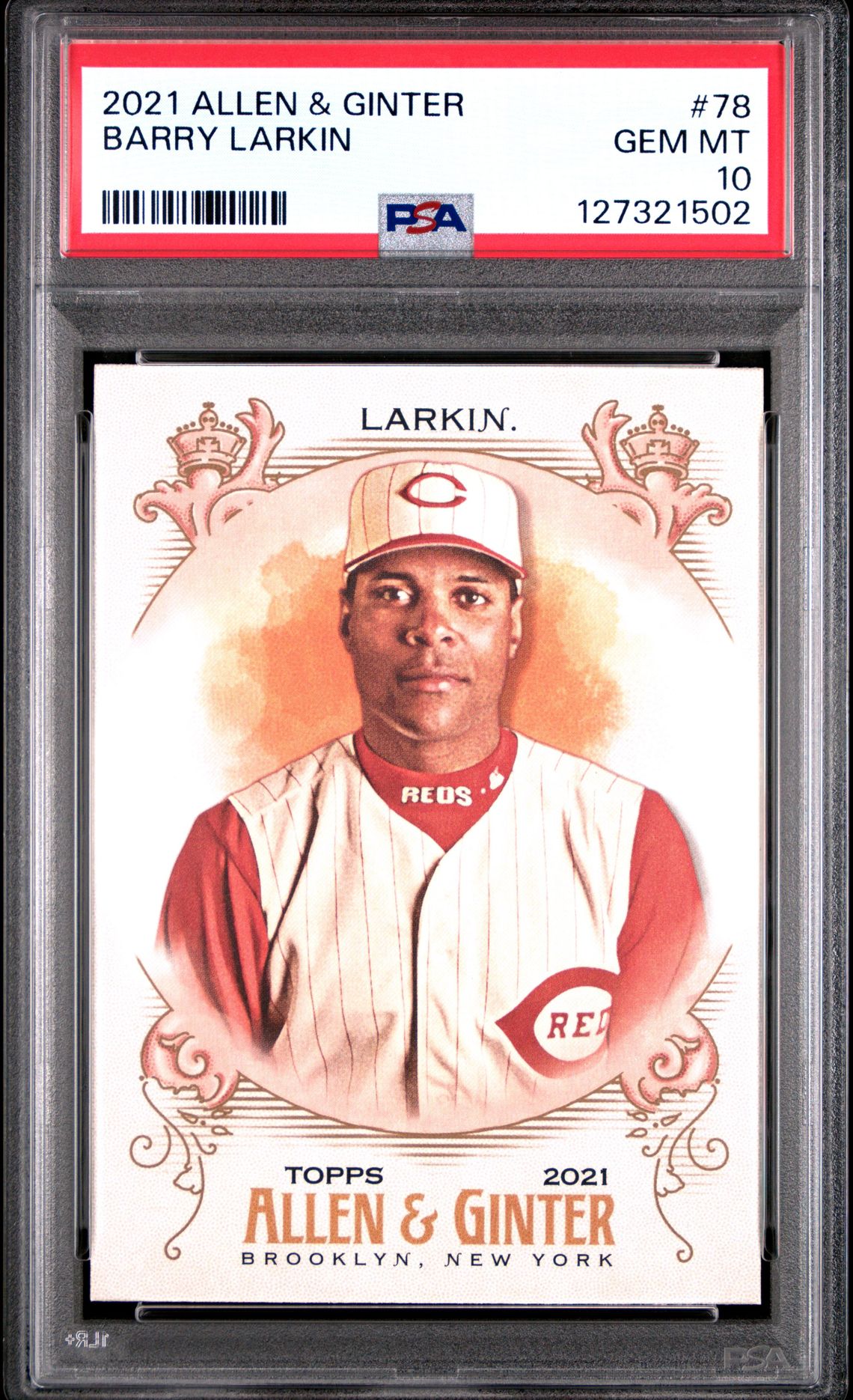 2021 Topps TOPPS ALLEN & GINTER #78 Barry Larkin front