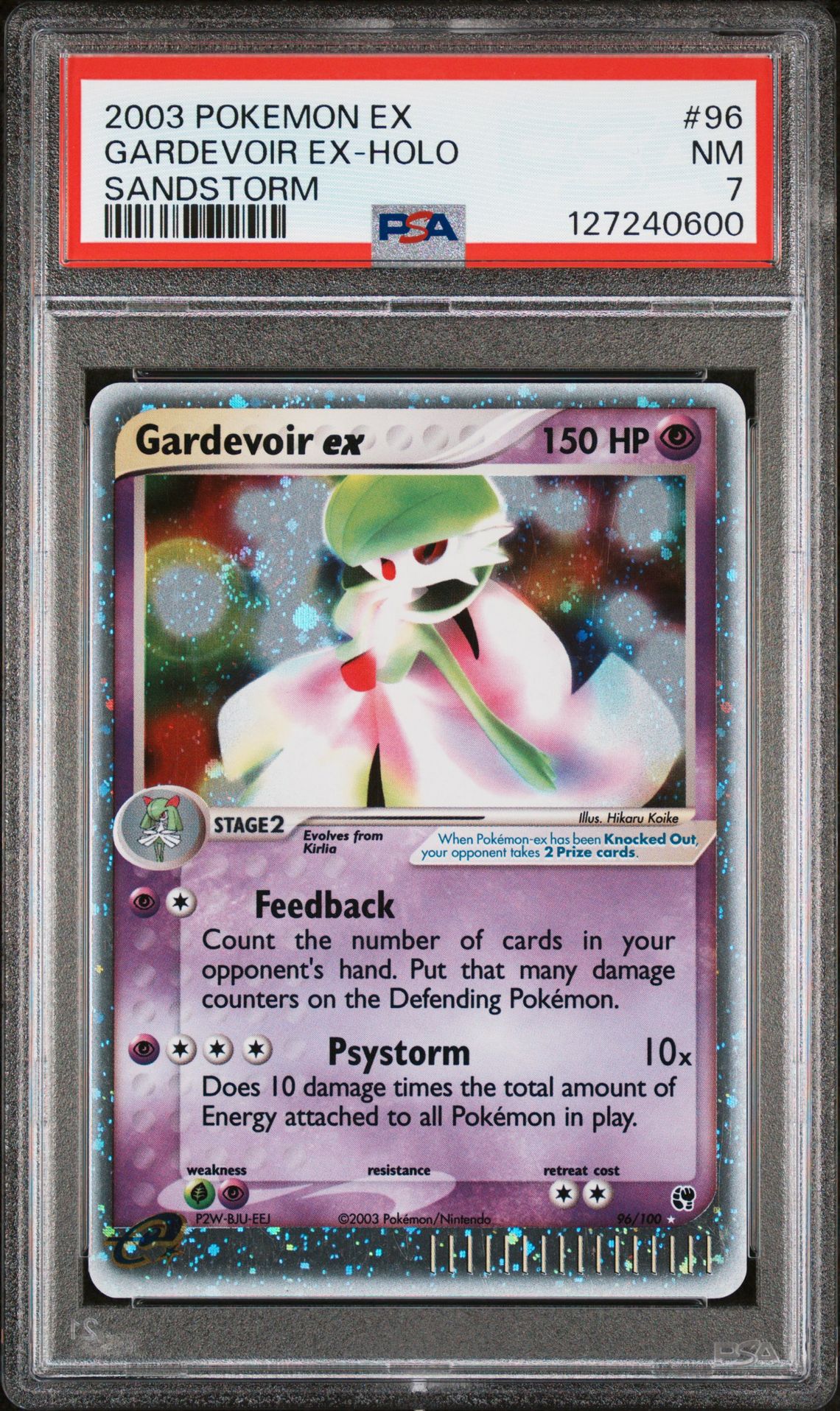 2003 Pokemon POKEMON EX SANDSTORM #96 Gardevoir Ex-Holo front