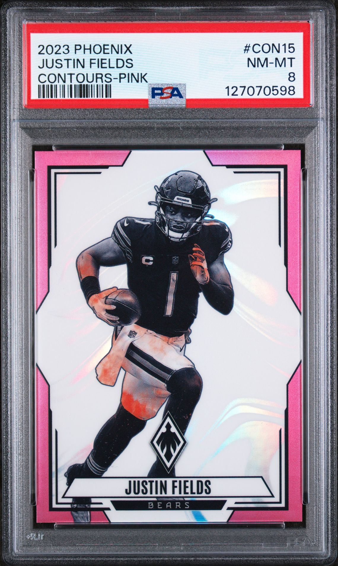 2023 Panini PANINI PHOENIX CONTOURS PINK #CON15 Justin Fields front