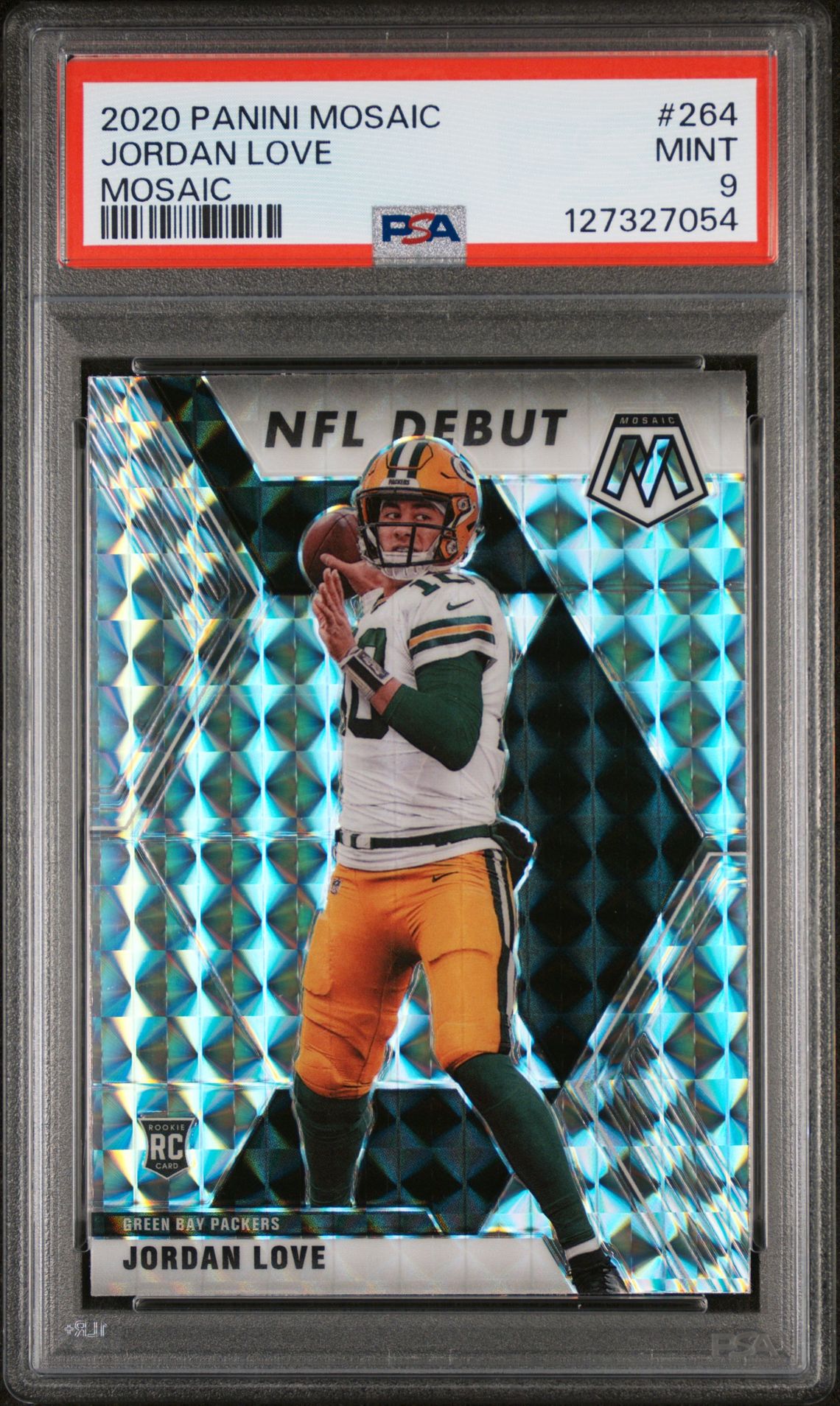 2020 Panini Mosaic Jordan Love #264 (Mosaic) Mint 9 front