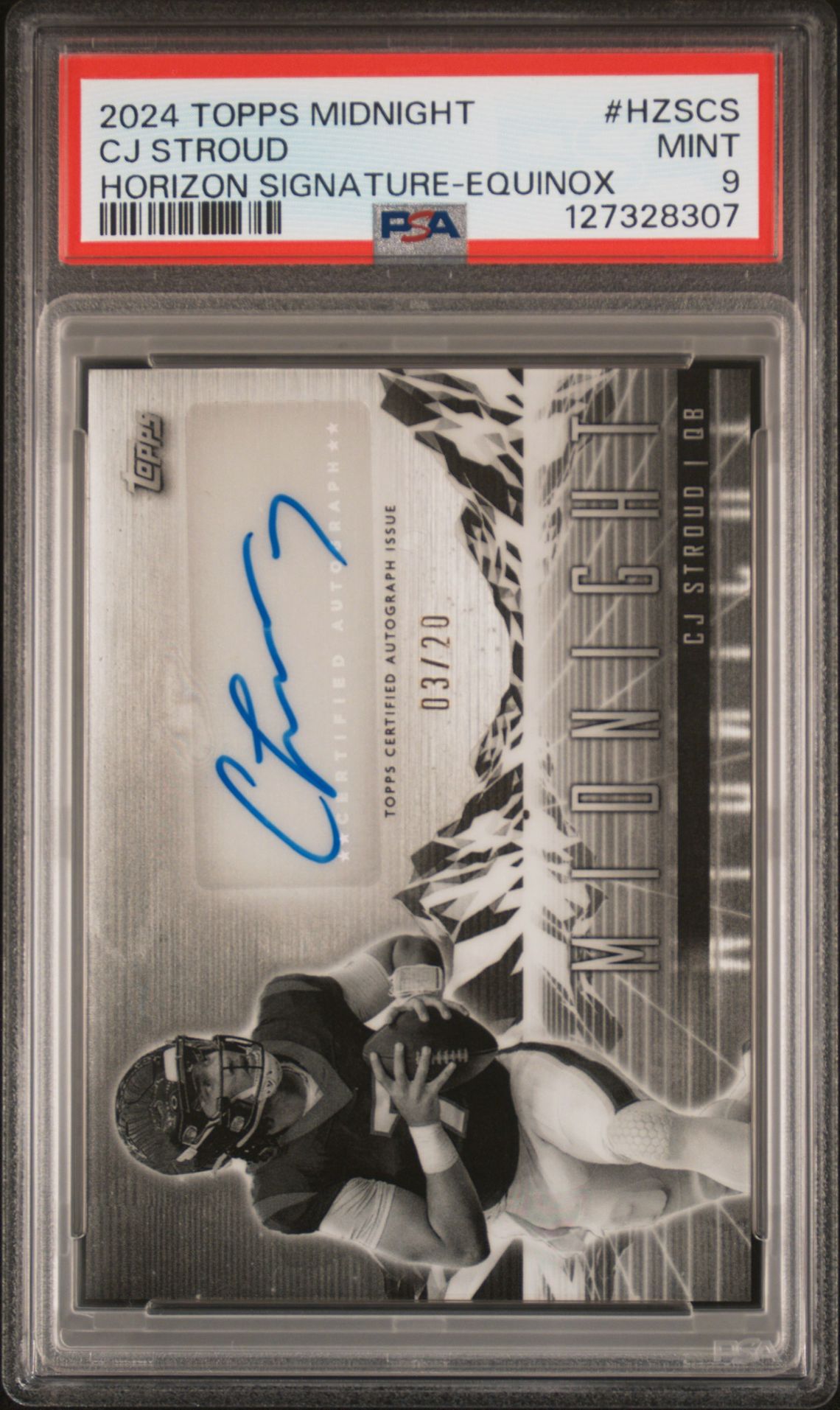 2024 Topps Midnight Horizon Signatures Cj Stroud #Hzscs (Horizon Signature-Equinox) Mint 9 front