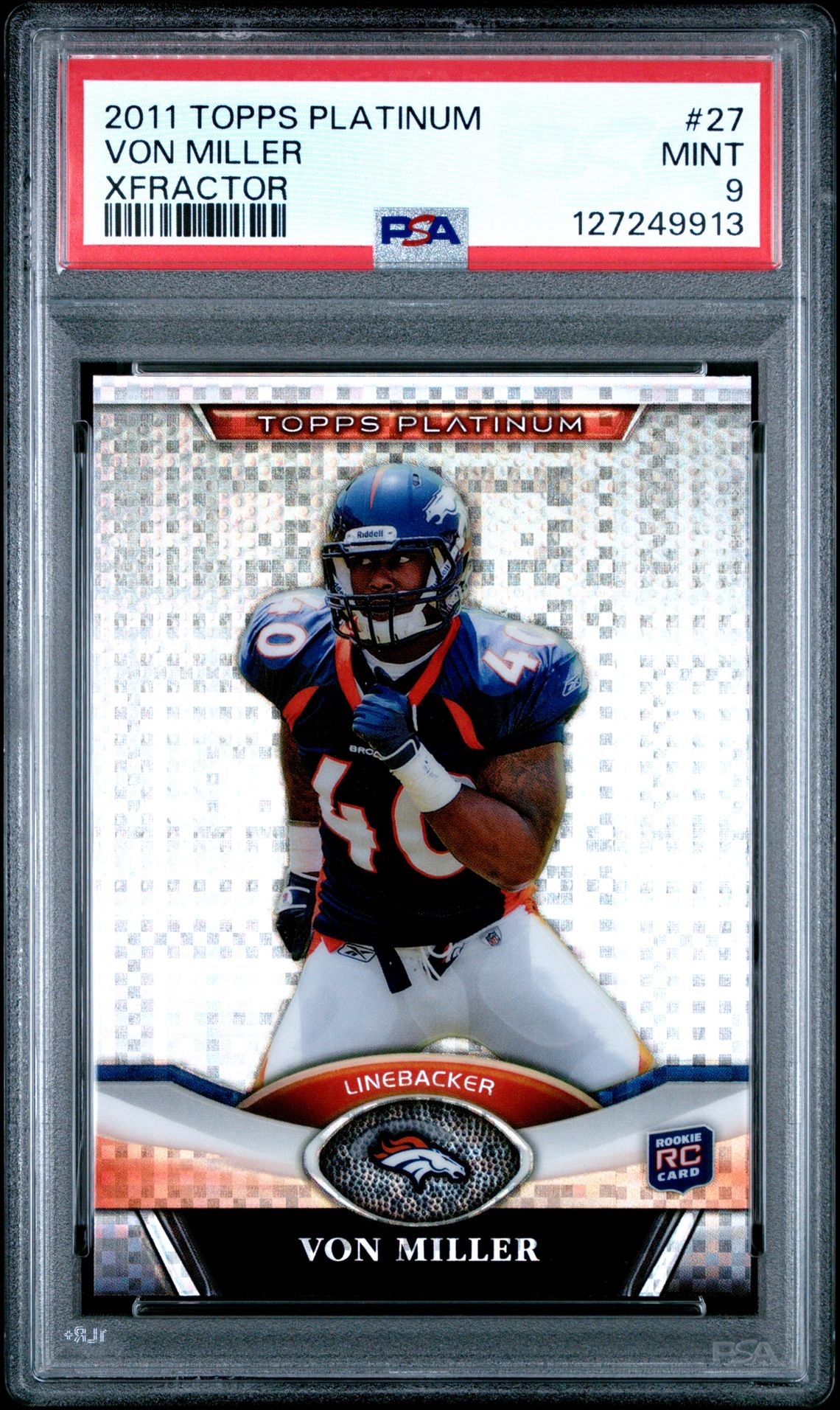2011 Topps TOPPS PLATINUM XFRACTOR #27 Von Miller front