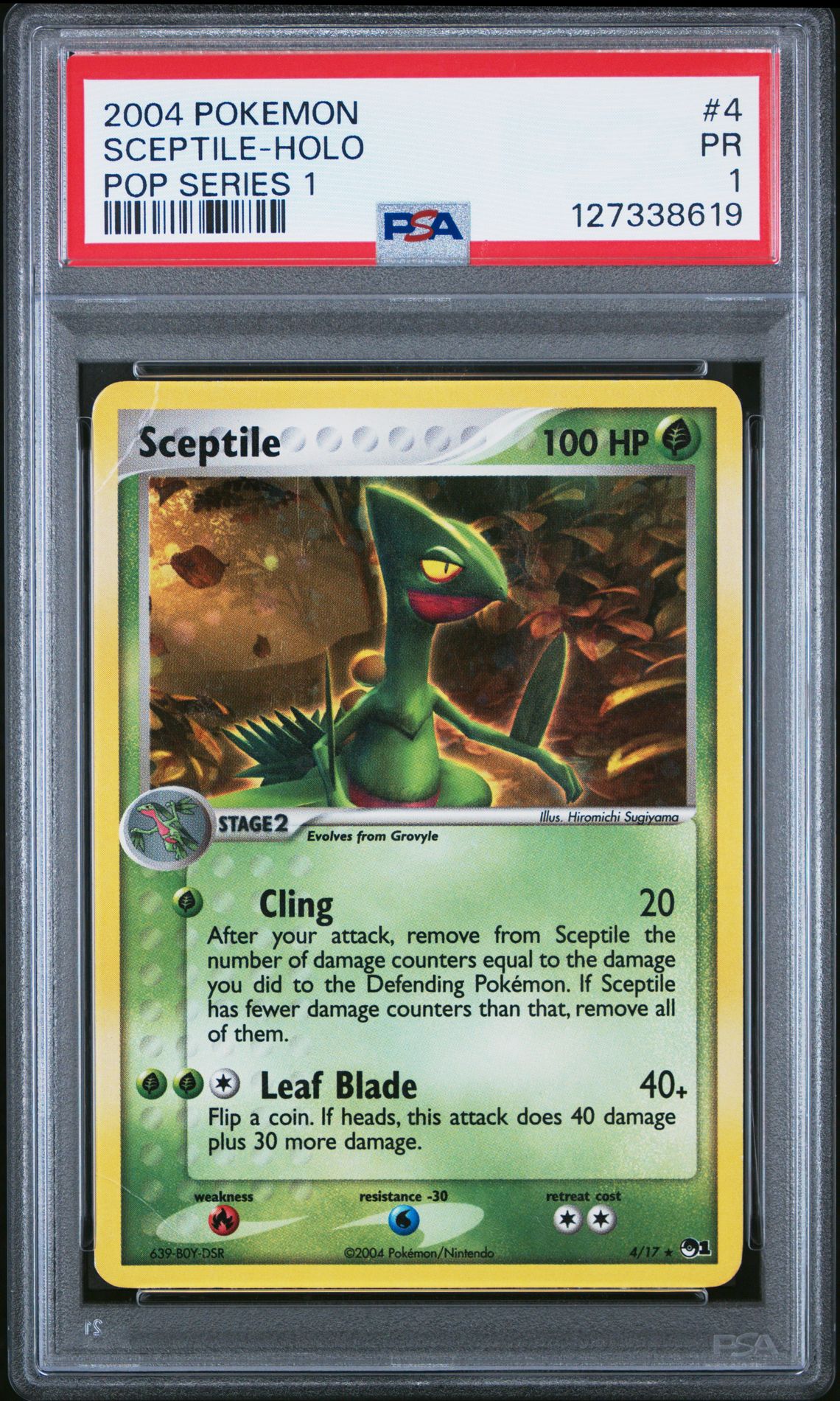 2004 Pokemon POKEMON POP SERIES 1 #4 Sceptile-Holo front