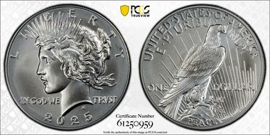 2025 $1 Peace Dollar First Strike MS69