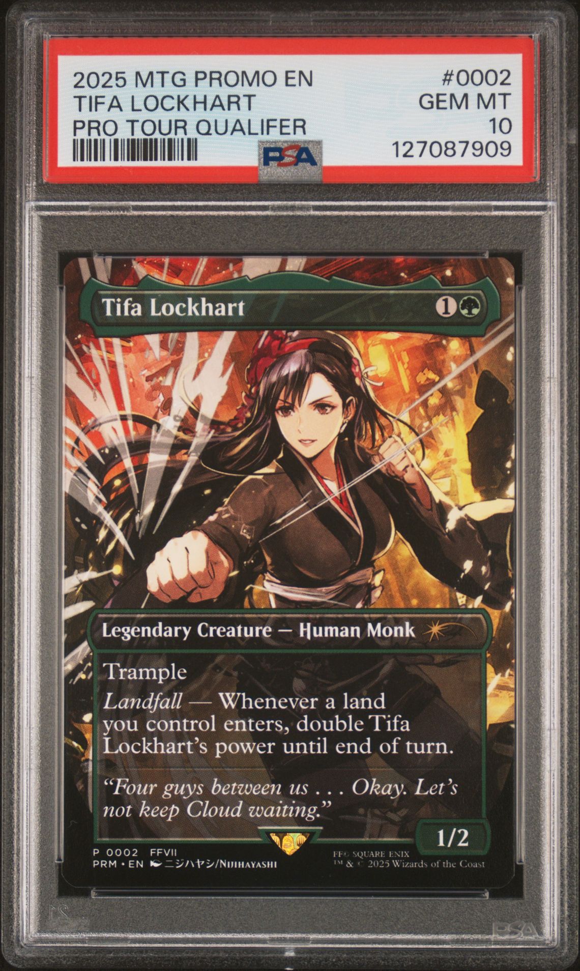2025 MTG MAGIC THE GATHERING WPN PROMOS PTQ MAGICCON: LAS VEGAS #0002 Tifa Lockhart front
