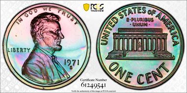 1971-S 1C PR67BN