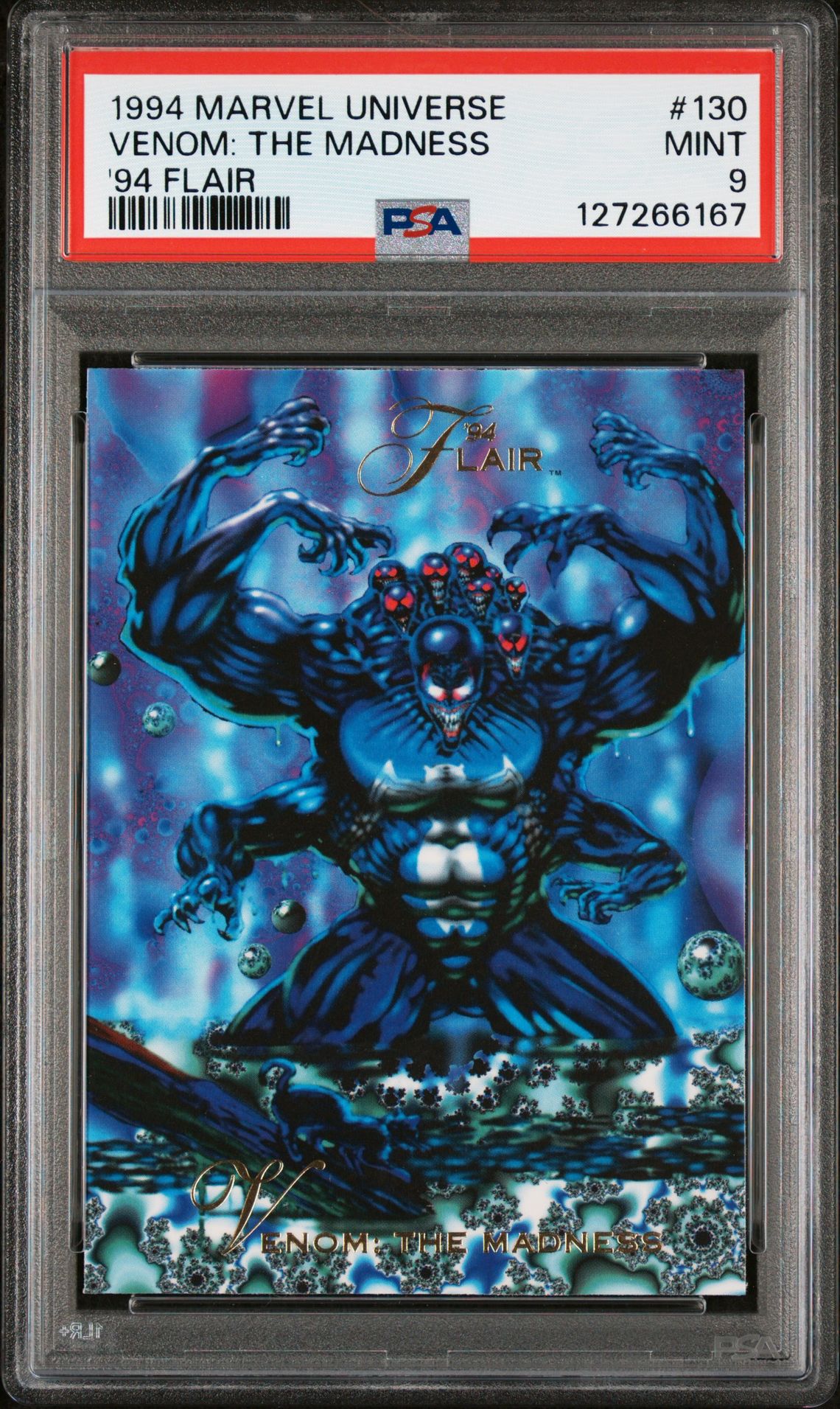 1994 Marvel MARVEL UNIVERSE '94 FLAIR #130 Venom: The Madness front