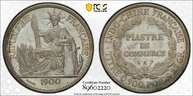 1900-A Piastre Lec-282 AU55