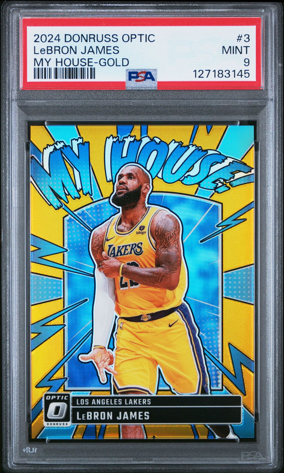 2024 Panini PANINI DONRUSS OPTIC MY HOUSE Gold #3 Lebron James front