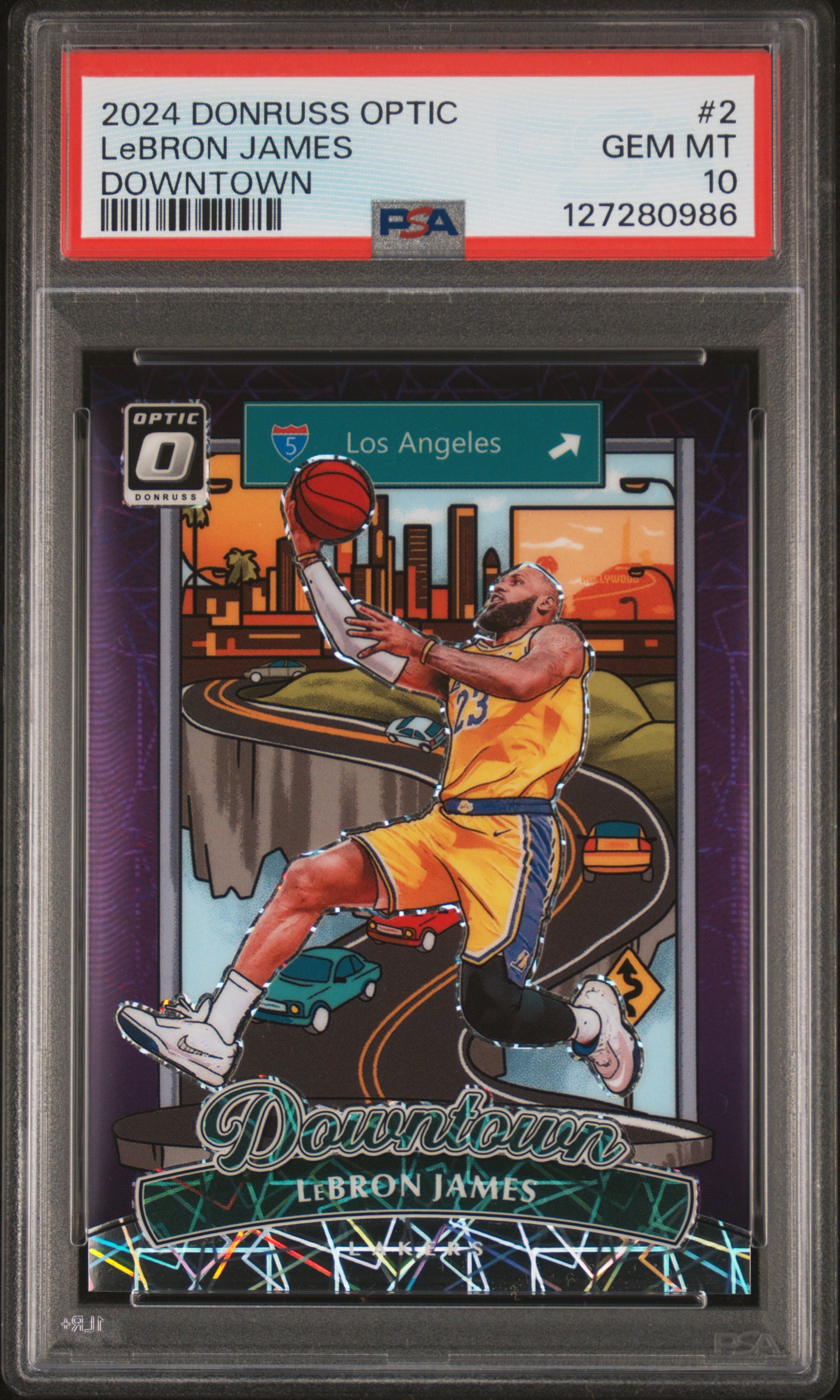 JsloanKY's 2024 Panini Donruss Optic Downtown LeBron James