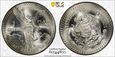 1987-Mo Onza Libertad Ag - DDO MS67