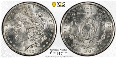 1902-S $1 MS62