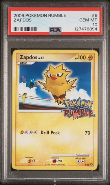 2009 Pokemon POKEMON RUMBLE TRAINERS MAGAZINE VOL. 18 #8 Zapdos front