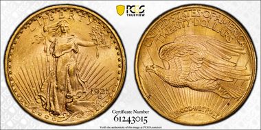 1925 $20 MS62