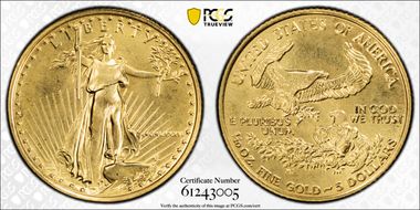 1986 $5 Gold Eagle MS69