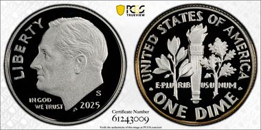 2025-S 10C Silver First Strike PR70DCAM