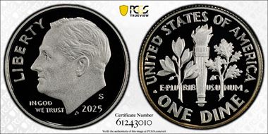 2025-S 10C Silver First Strike PR70DCAM