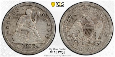 1853 25C Arrows and Rays N1