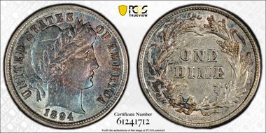 1894 10C AU55