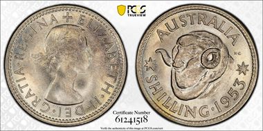 1953(m) Shil MS66