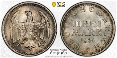 1924-F 3 Mk J-312 MS63