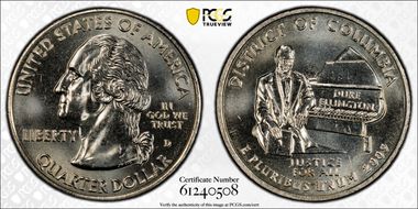 2009-D 25C DDR, FS-801 District of Columbia MS64