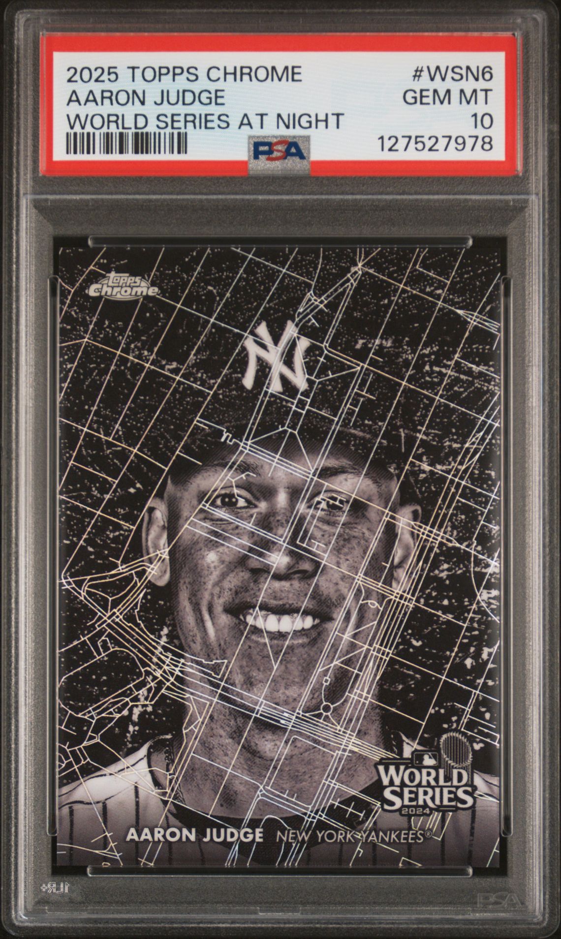 2025 Topps TOPPS CHROME WORLD SERIES AT NIGHT #WSN6 Aaron Judge front
