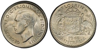 1944(m) Florin KM-40  Ag MS64
