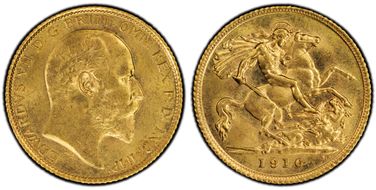 1910-S 1/2 Sov S-3977B MS64