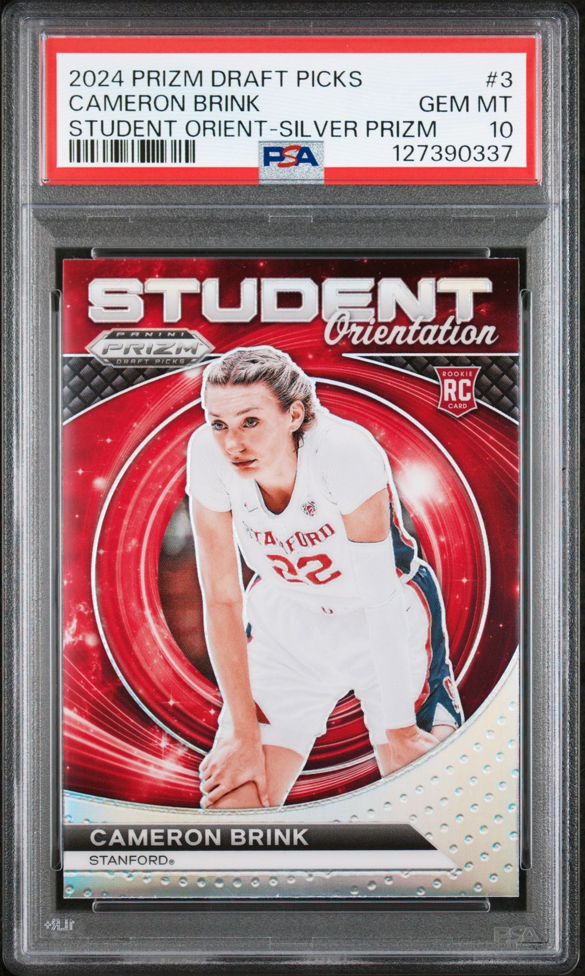 2024 Panini PANINI PRIZM DRAFT PICKS STUDENT ORIENTATION STUDENT ORIENT-SILVER PRIZM #3 Cameron Brink front