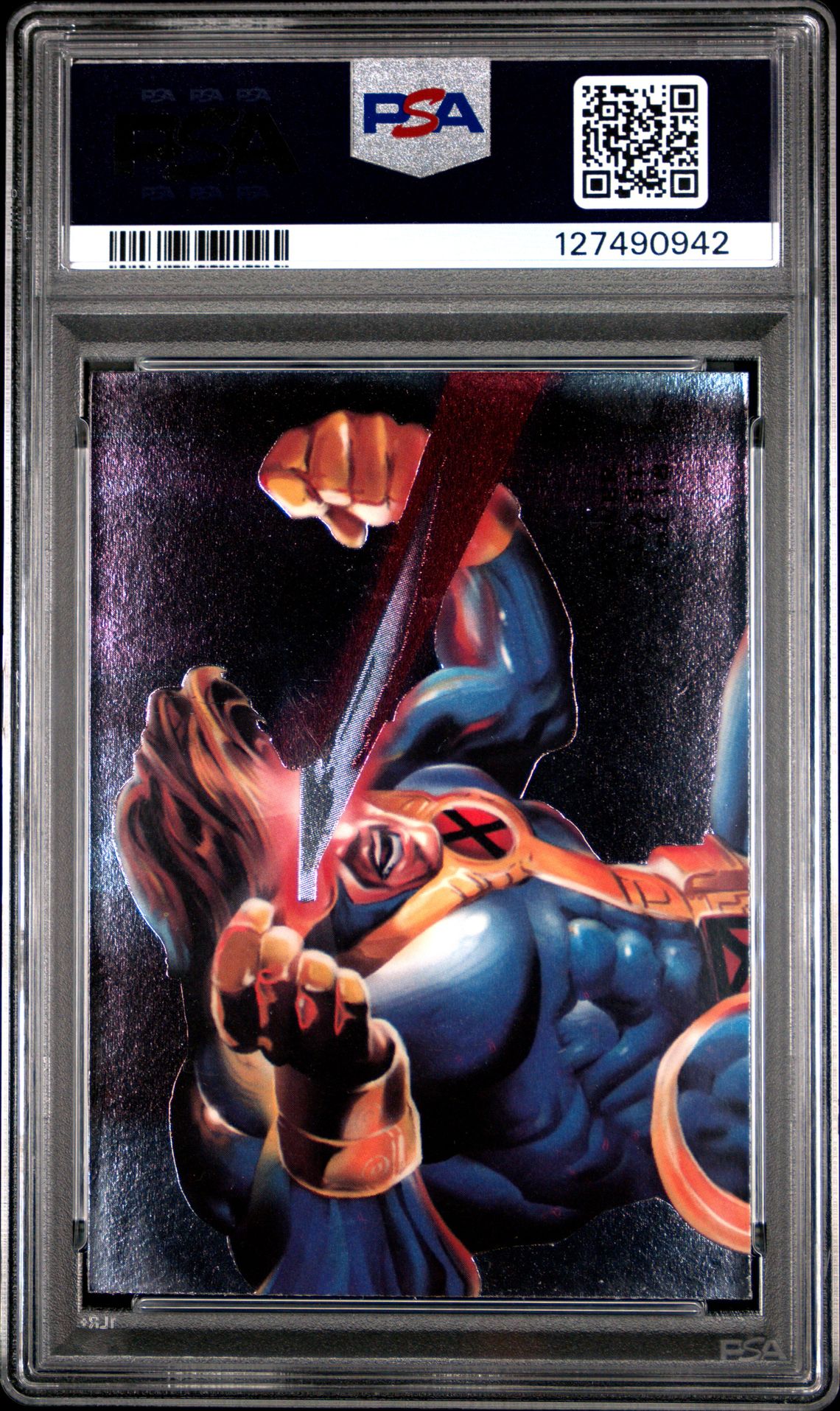 1994 Marvel Universe Flair Power Blast Cyclops #2 (Flair Power Blast) Mint 9 back