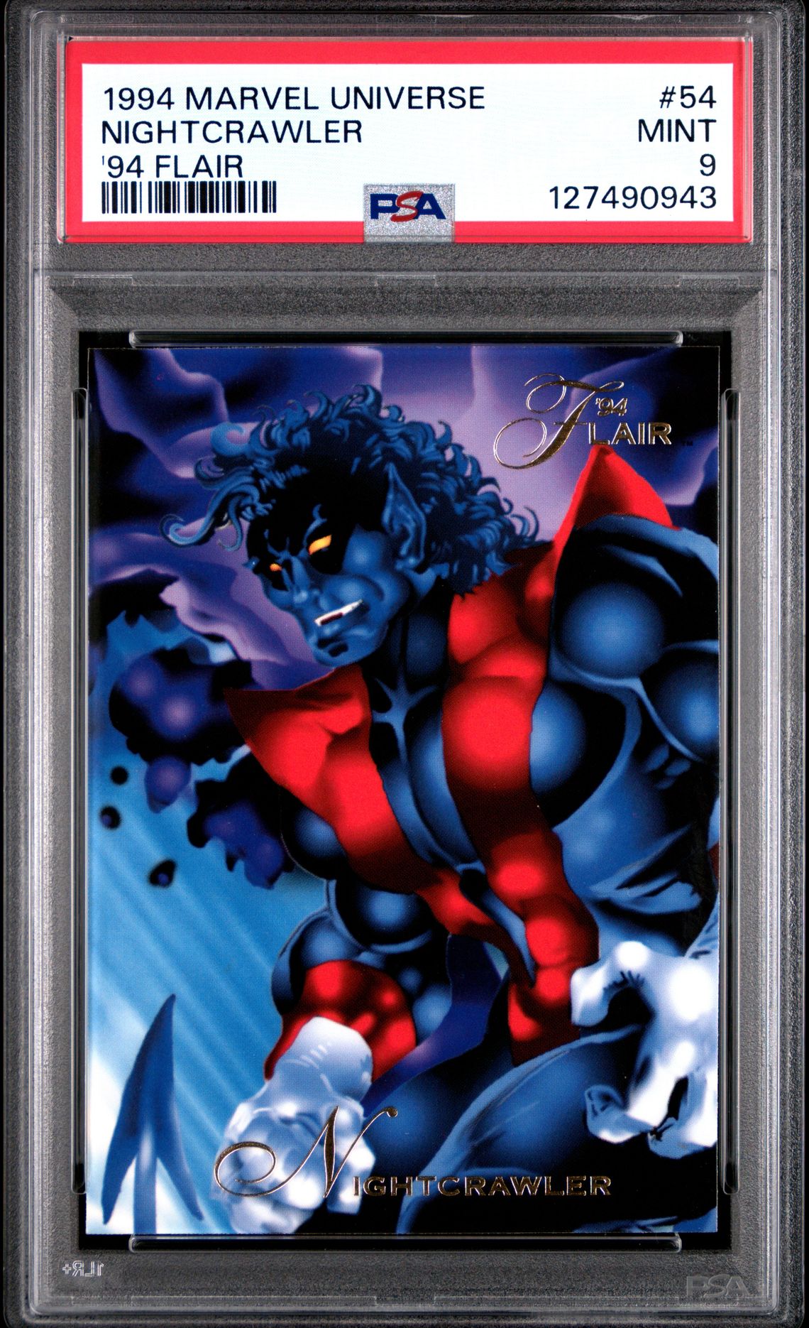 1994 Marvel Universe '94 Flair Nightcrawler #54 ('94 Flair) Mint 9 front