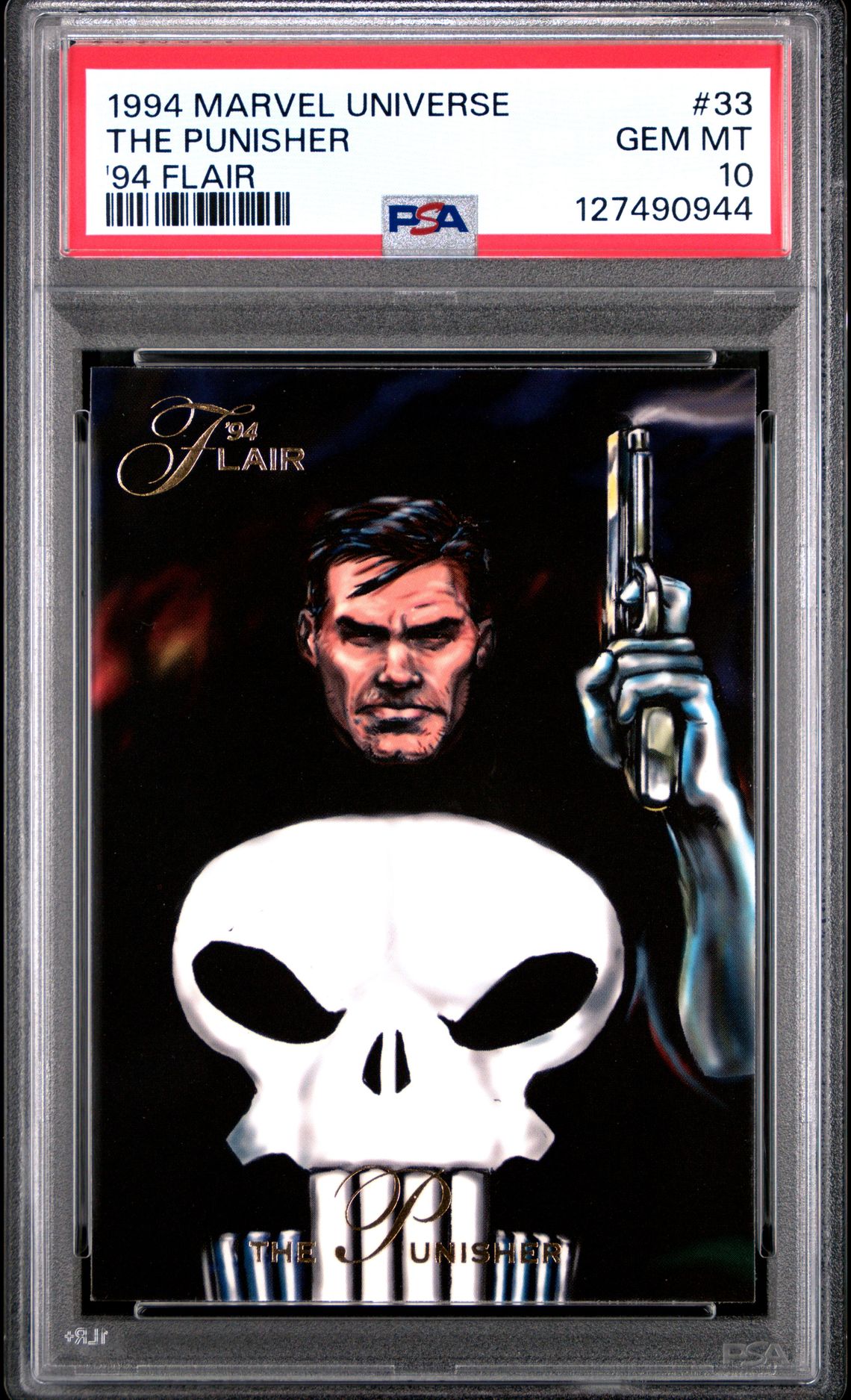 1994 Marvel Universe '94 Flair The Punisher #33 ('94 Flair) Gem Mt 10 front