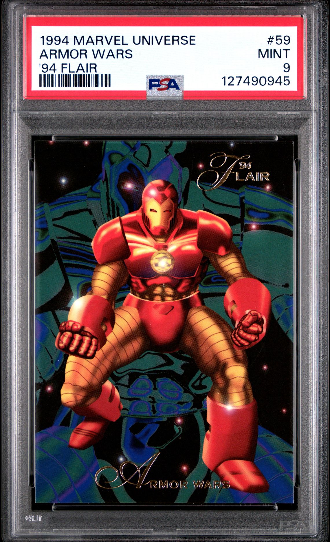 1994 Marvel Universe '94 Flair Armor Wars #59 ('94 Flair) Mint 9 front