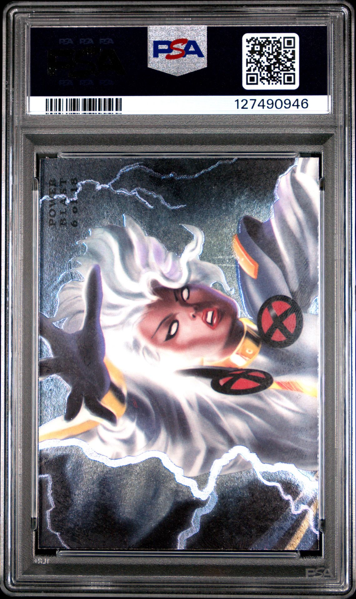 1994 Marvel Universe Flair Power Blast Storm #6 (Flair Power Blast) Mint 9 back