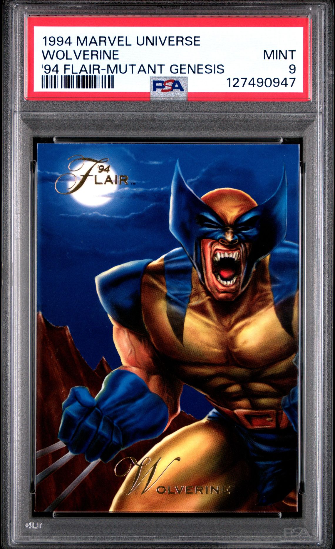 1994 Marvel Universe '94 Flair Wolverine ('94 Flair-Mutant Genesis) Mint 9 front