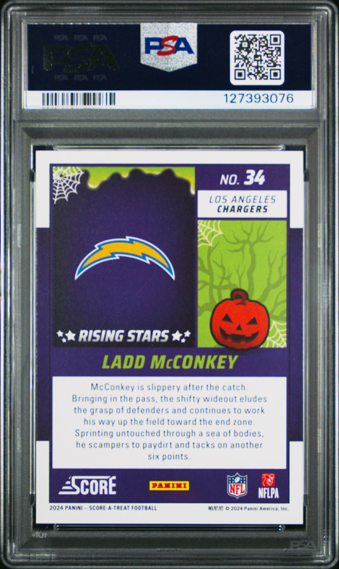 2024 Panini Score-A-Treat Rising Stars Ladd Mcconkey #34 (Rising Stars-Bats) Mint 9 back