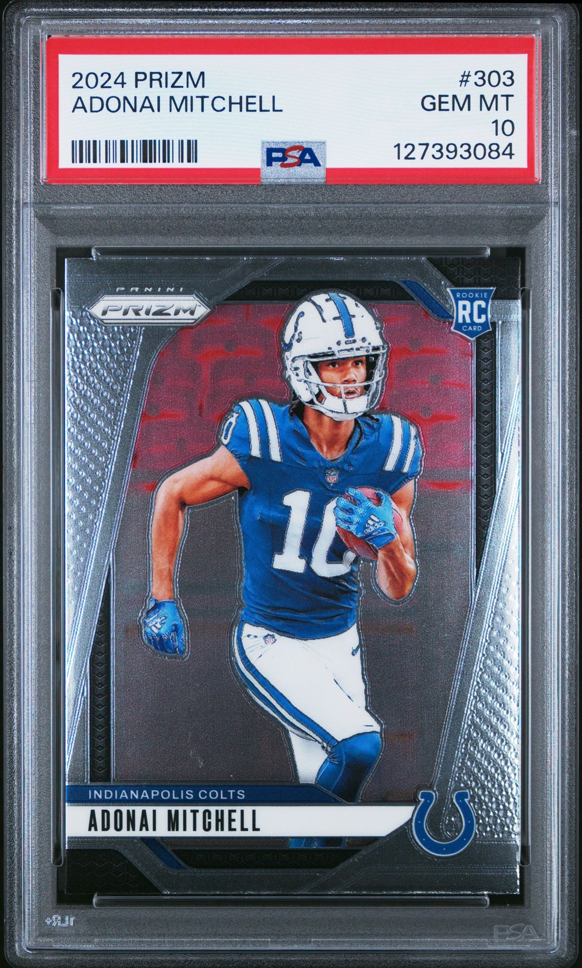 2024 Panini Prizm Adonai Mitchell #303 Gem Mt 10 front