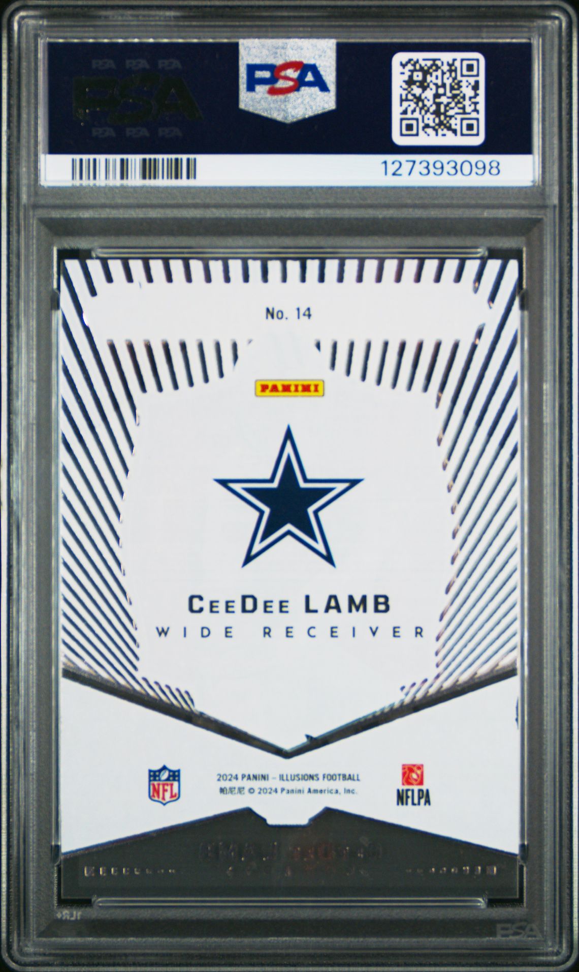 2024 Panini Illusions Abracadabra Ceedee Lamb #14 Mint 9 back