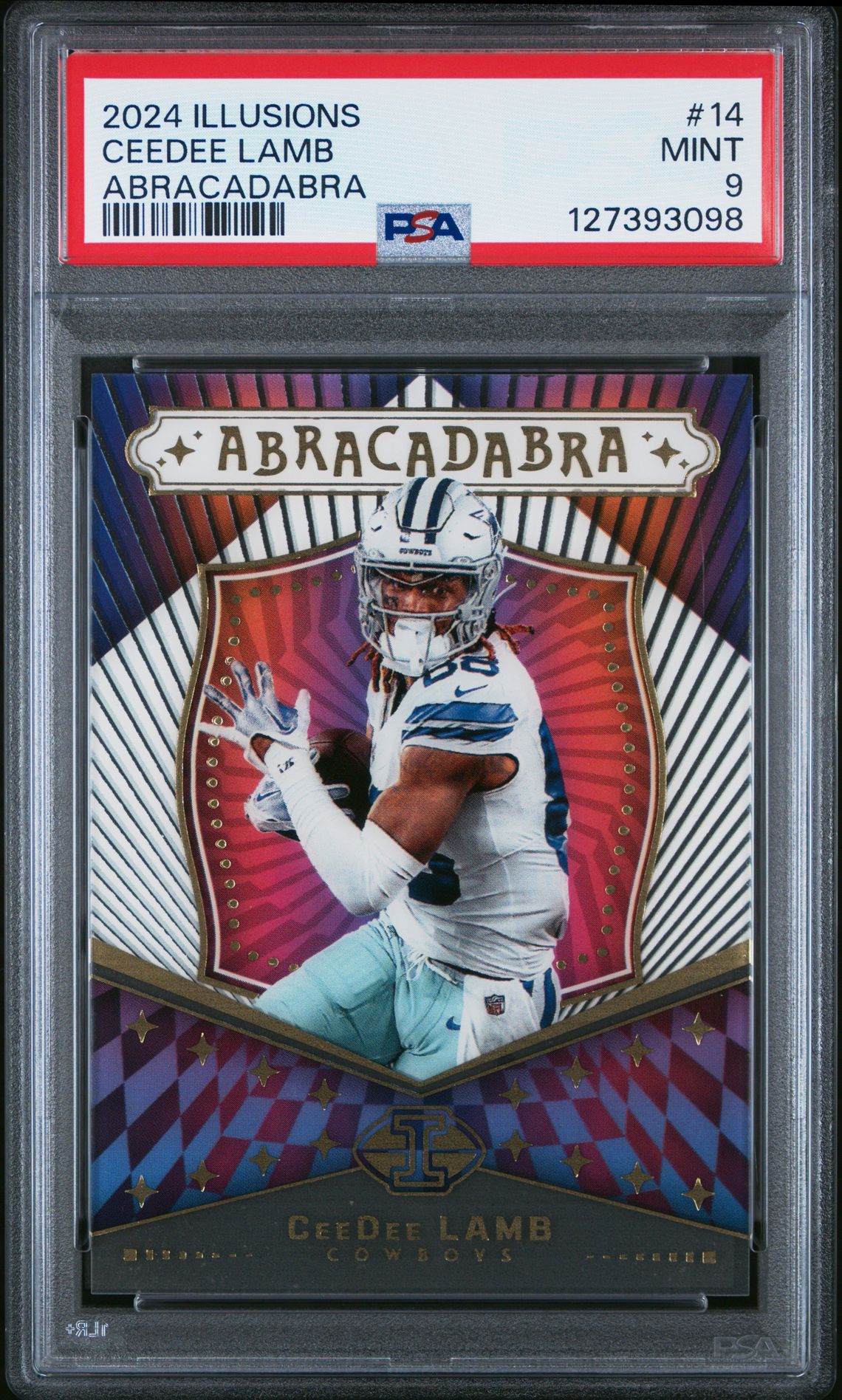 2024 Panini Illusions Abracadabra Ceedee Lamb #14 Mint 9 front