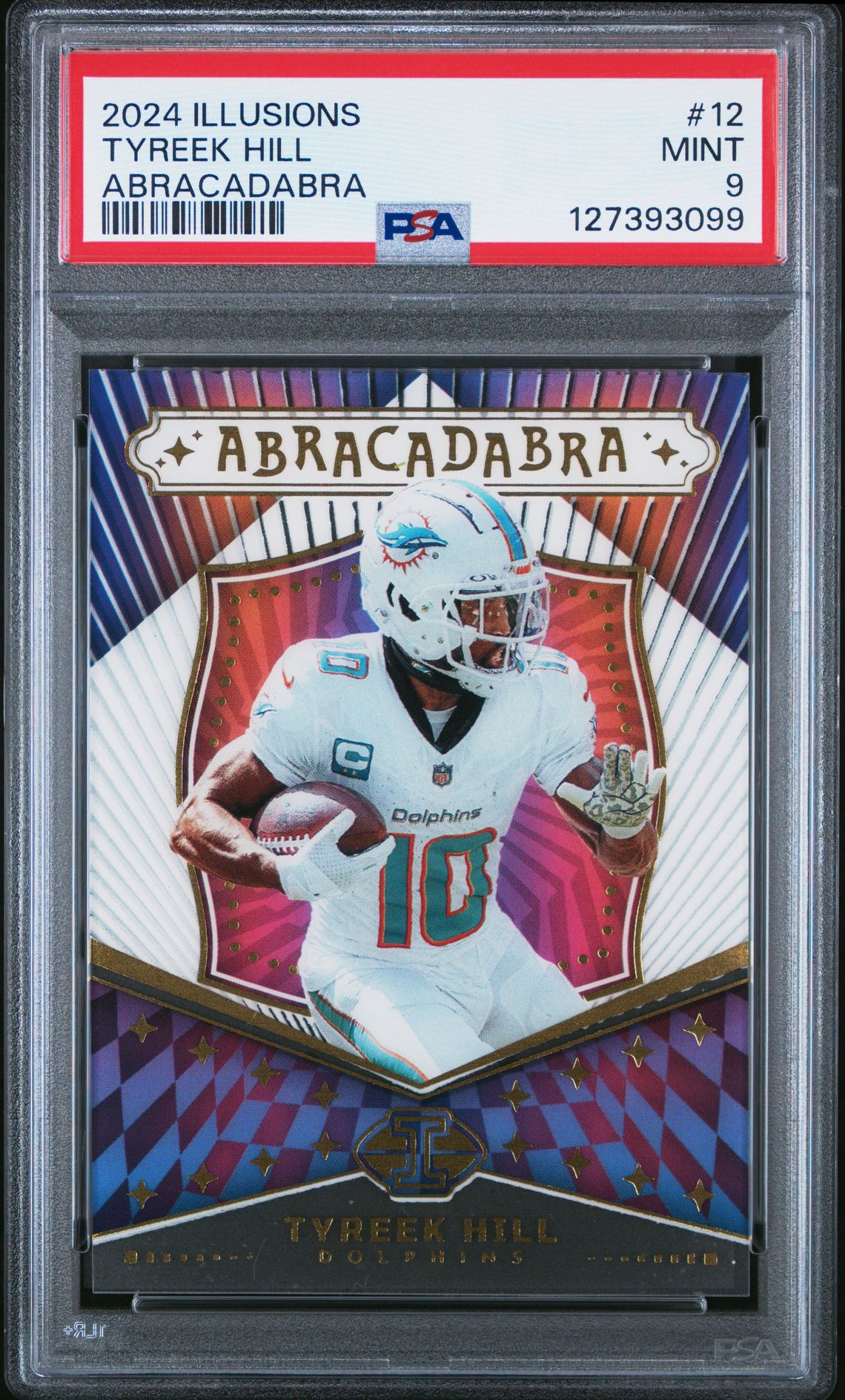 2024 Panini Illusions Abracadabra Tyreek Hill #12 Mint 9 front