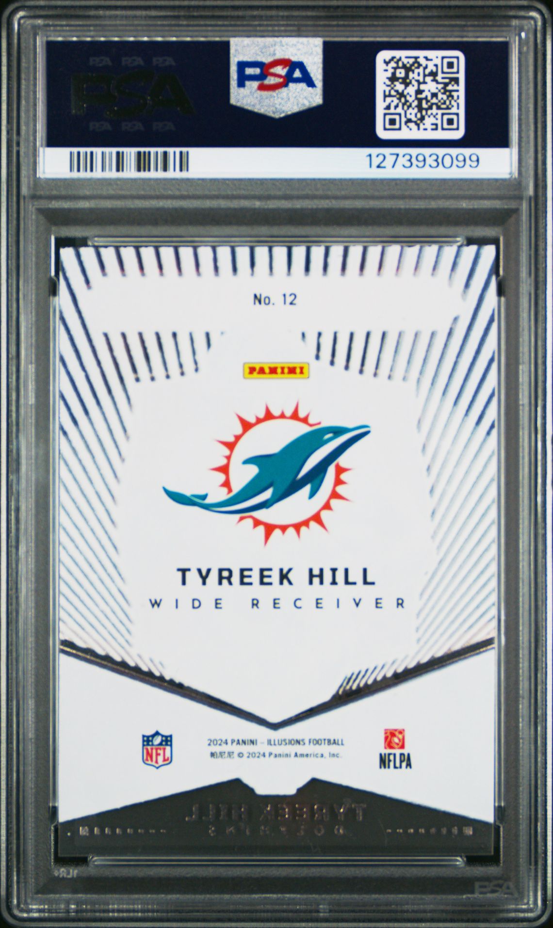 2024 Panini Illusions Abracadabra Tyreek Hill #12 Mint 9 back