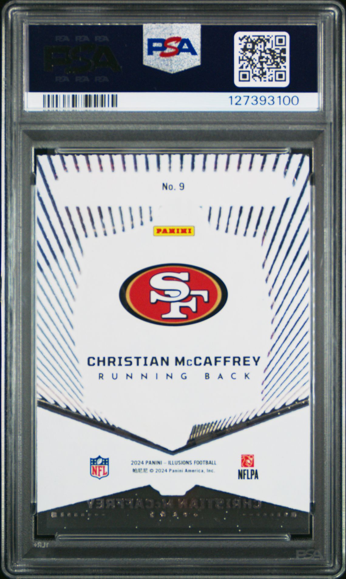 2024 Panini Illusions Abracadabra Christian Mccaffrey #9 Mint 9 back