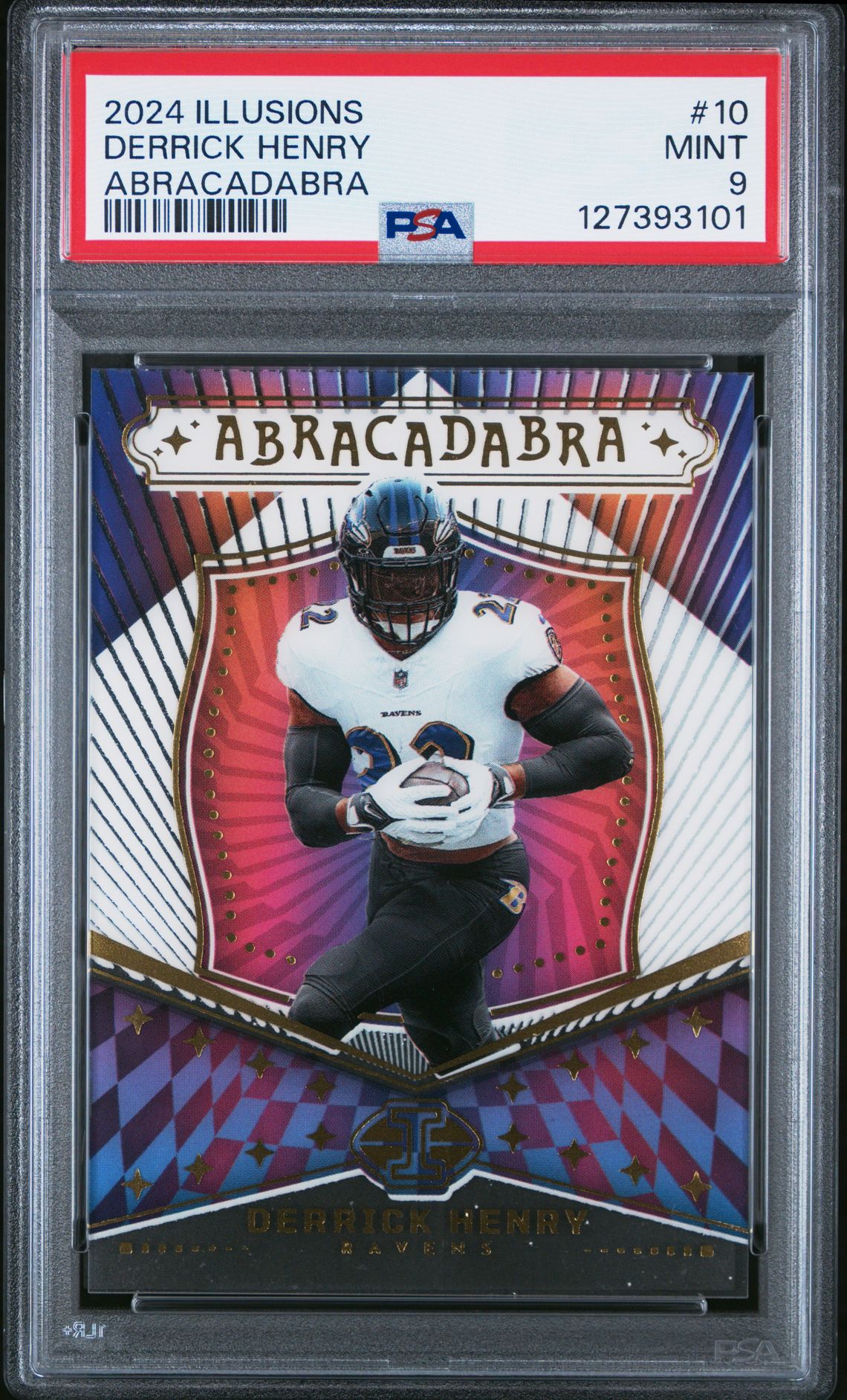 2024 Panini Illusions Abracadabra Derrick Henry #10 Mint 9 front