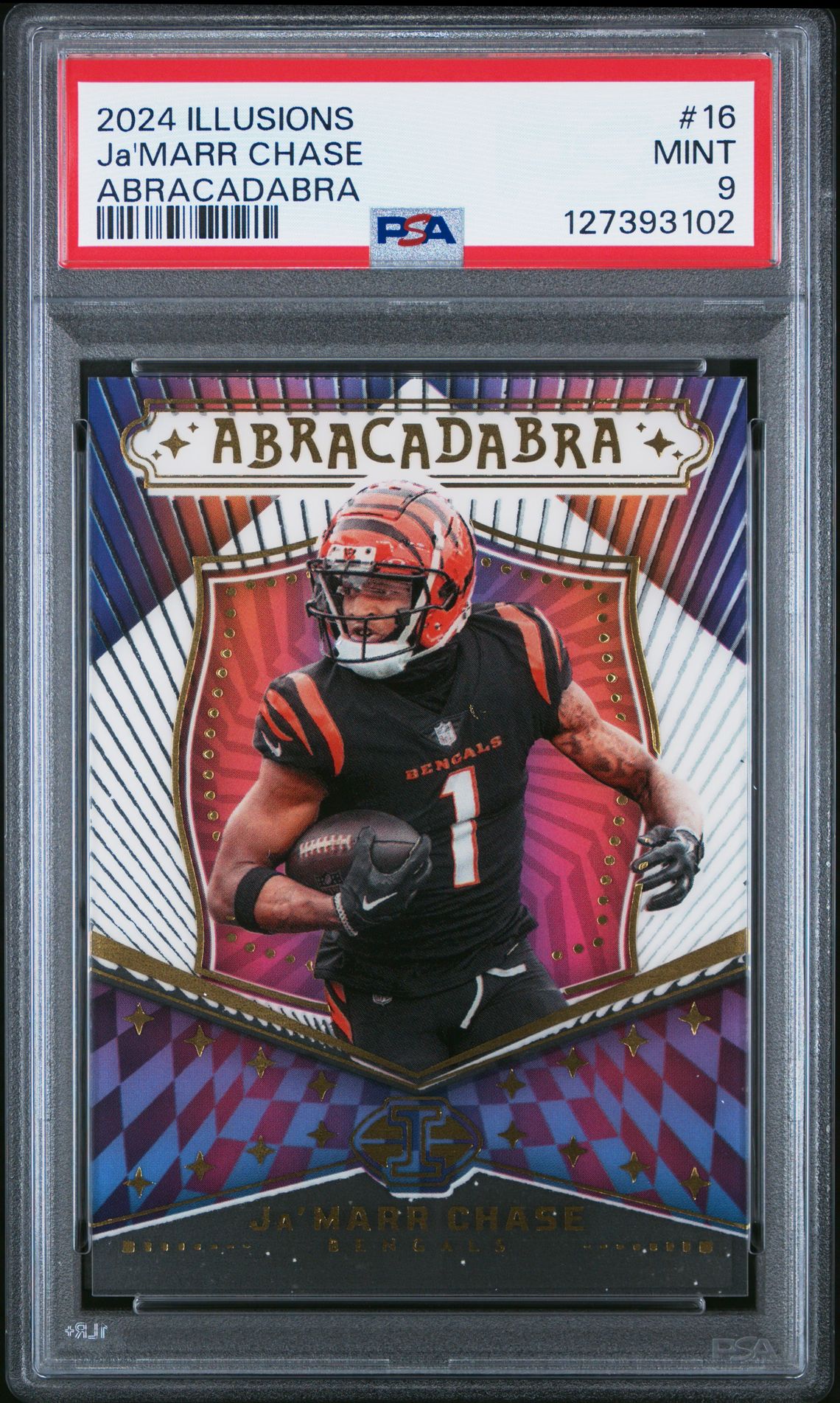 2024 Panini Illusions Abracadabra Ja'marr Chase #16 Mint 9 front