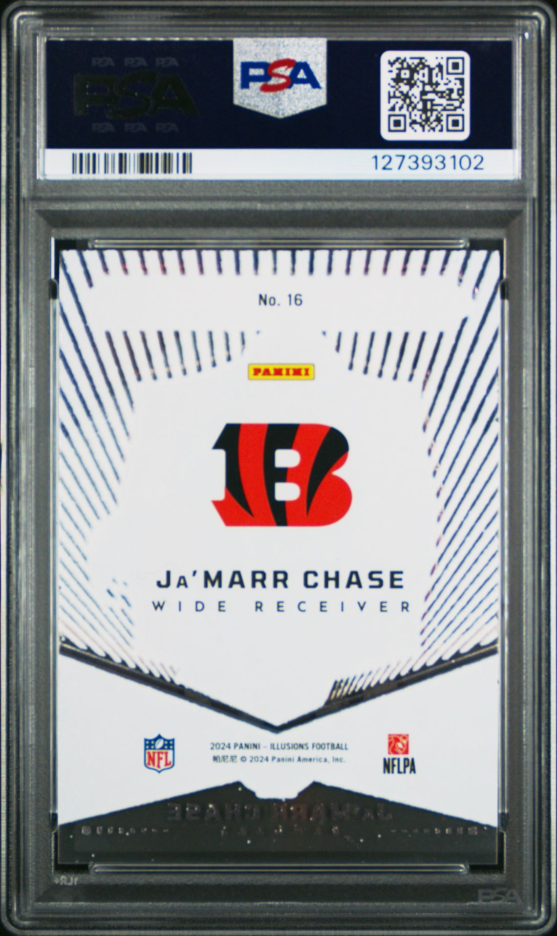 2024 Panini Illusions Abracadabra Ja'marr Chase #16 Mint 9 back