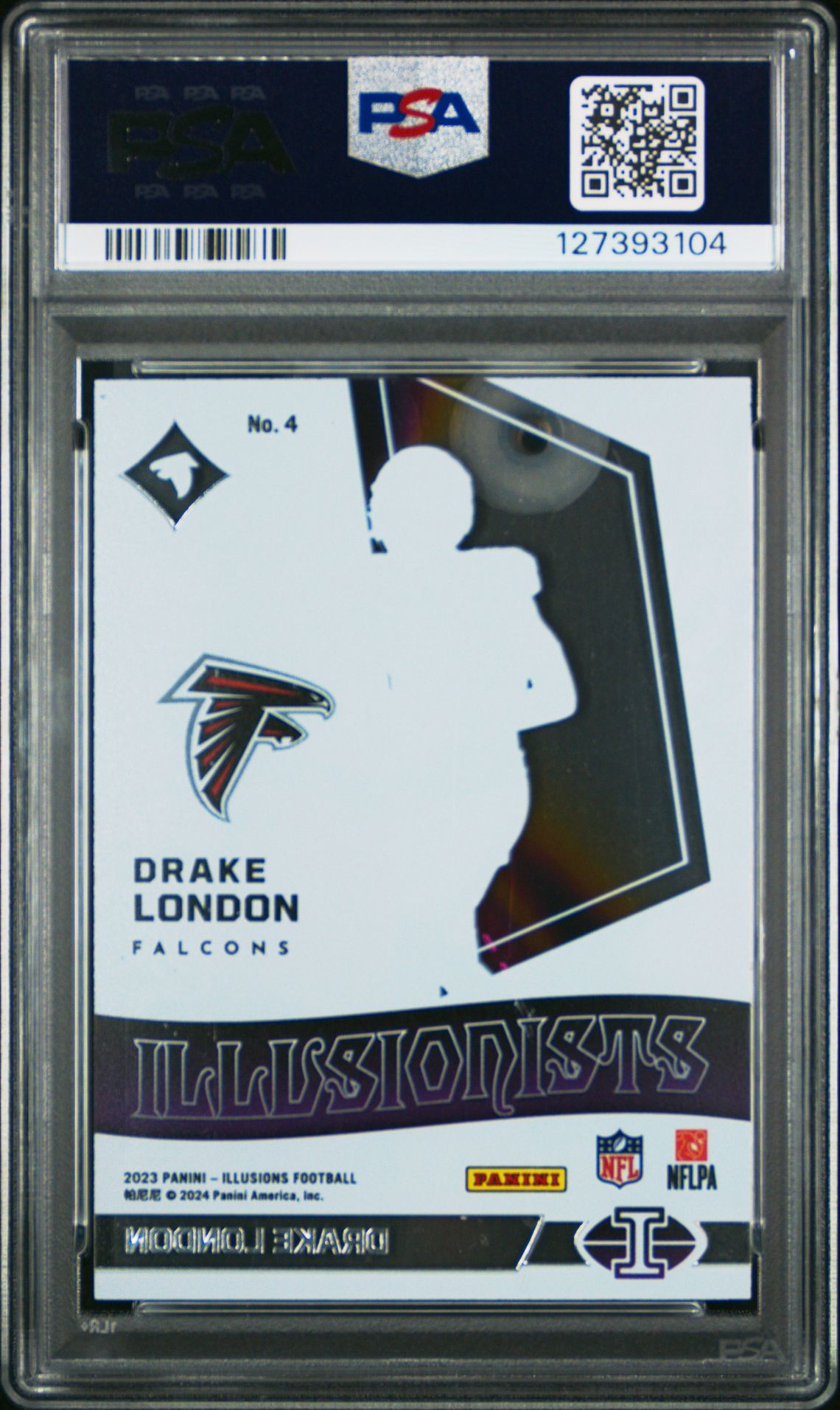 2023 Panini Illusions Illusionists Drake London #4 Nm-Mt 8 back
